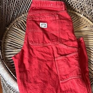 Brixton Red Denim Essex Work Pants